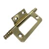 50mm Finial Flush Hinge Brass Plated (Pair)