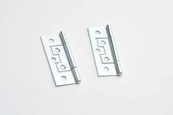 Steel Flush Hinge - 63mm - Zinc Plated - Pair - Hardware Solutions