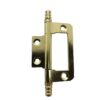 50mm Finial Flush Hinge Brass Plated (Pair)