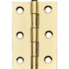 Loose Pin Butt Hinge - 76x50mm - Brass Plated - Pair - Hardware by Williams