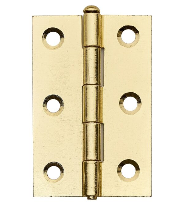 Loose Pin Butt Hinge - 76x50mm - Brass Plated - Pair - Hardware by Williams