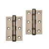 Ball Bearing Hinge - 76mm - Antique Brass - Pair - Hardware by Williams