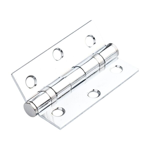 Ball Bearing Hinge - 76mm - Polished Chrome - Pair - Hardware by Williams