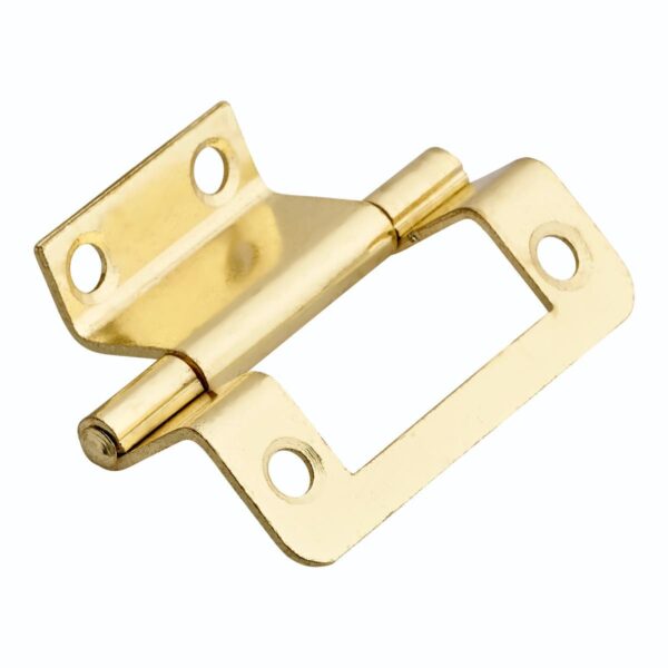 Double Cranked Hinge - 50x35mm - Brass Plated - Pair - Hardware by Williams