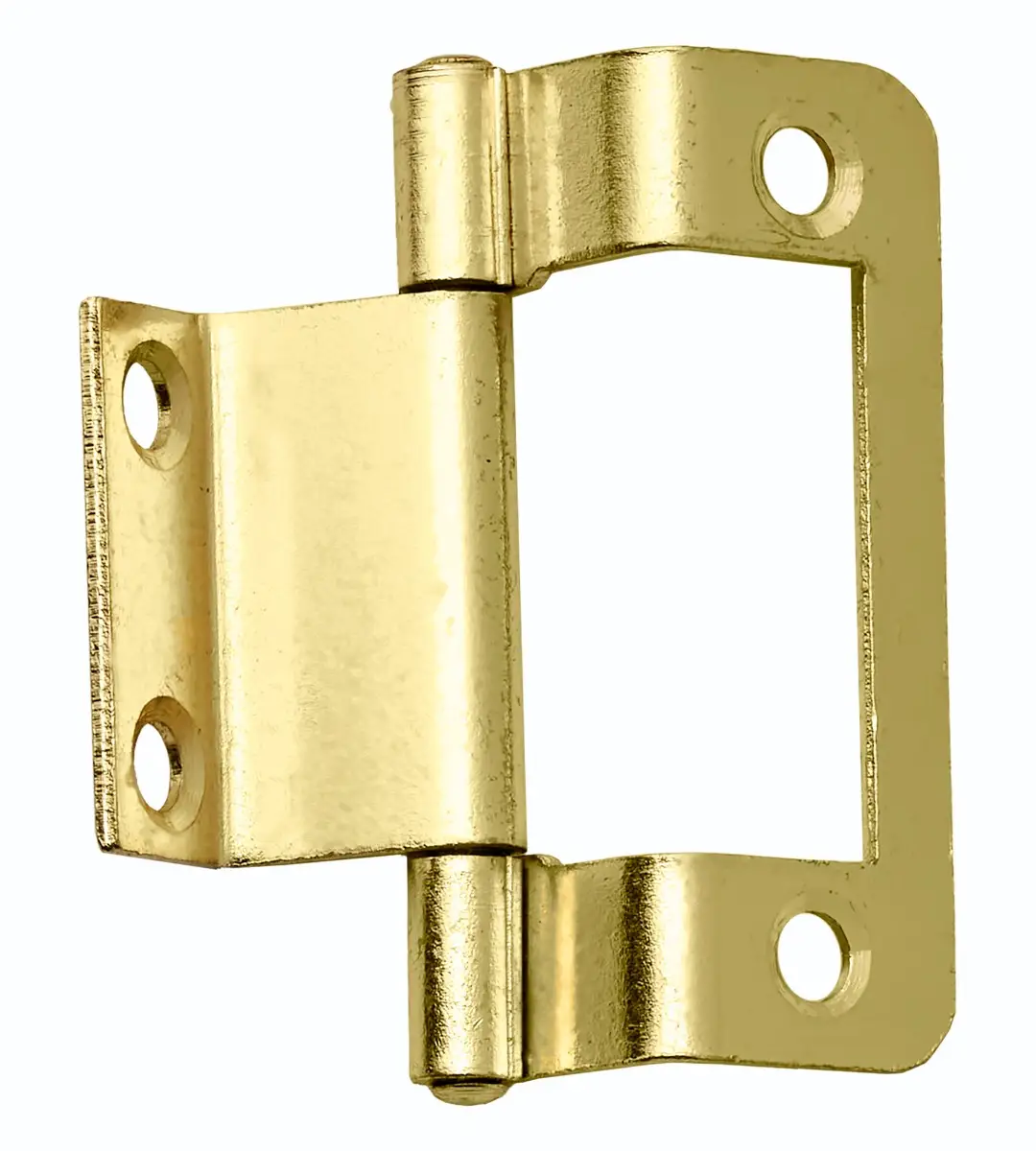 Double Cranked Hinge - 50x35mm - Brass Plated - Pair - Hardware by Williams