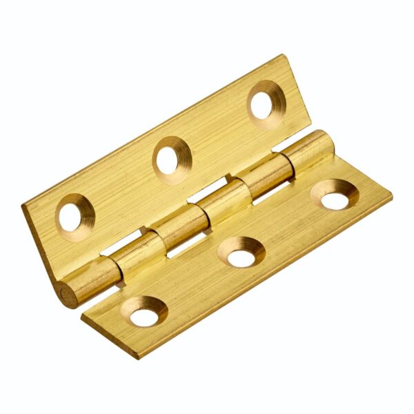 Solid Drawn Brass Butt Hinge - 76x41mm - Self Colour - Pair - Hardware by Williams