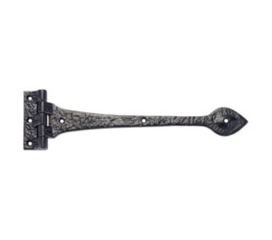 T Door Hinge (12", 15" OR 18"), Black Antique  (sold in pairs)