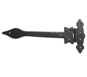 Arrow Head Working Hinges (300mm), Black Antique (sold in pairs)