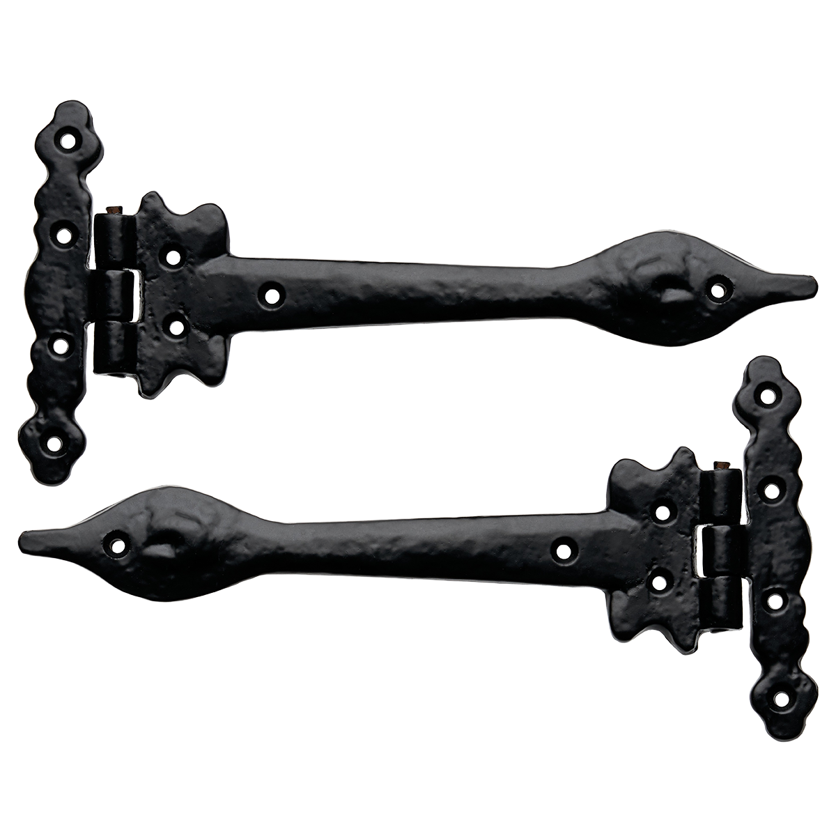 Iron Spear T Hinge - Antique Black - 230mm - Pair - Hardware by Williams