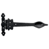 Iron Spear T Hinge - Antique Black - 230mm - Pair - Hardware by Williams