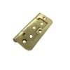 Flush Hinge - 76mm - Brass Plated - Pair - Hardware Solutions