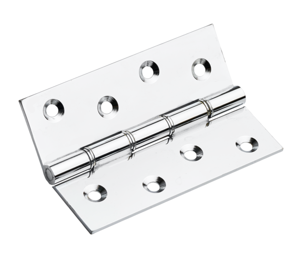 Steel Double Washered Butt Hinge - 100mm - Polished Chrome - Pair - Hardware by Williams