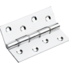 Steel Double Washered Butt Hinge - 100mm - Polished Chrome - Pair - Hardware by Williams