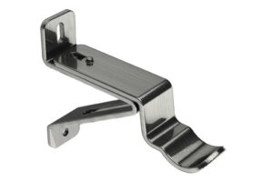 Curtain Bracket 28mm Passing Bracket Satin Steel Hardware by Williams