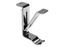 Curtain Bracket 28mm Top Fix Passing Bracket Chrome Hardware by Williams