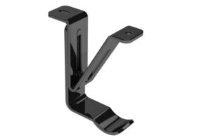 Curtain Bracket 28mm Top Fix Passing Bracket Graphite