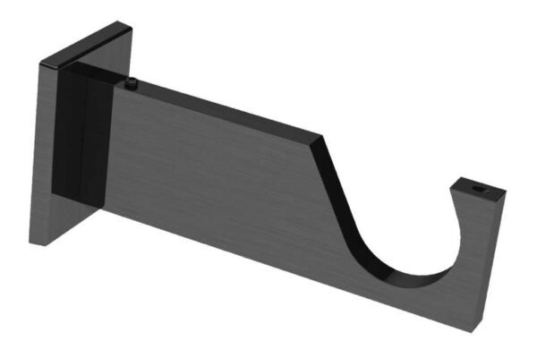 Curtain Bracket 35mm Square Contemporary Bracket Graphite