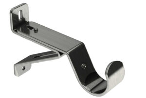 Curtain Bracket 35mm End Bracket Satin Steel Hardware by Williams