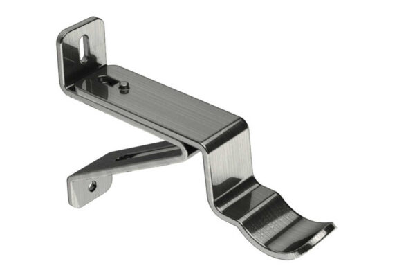 Curtain Bracket 35mm Passing Bracket Satin Steel Hardware by Williams